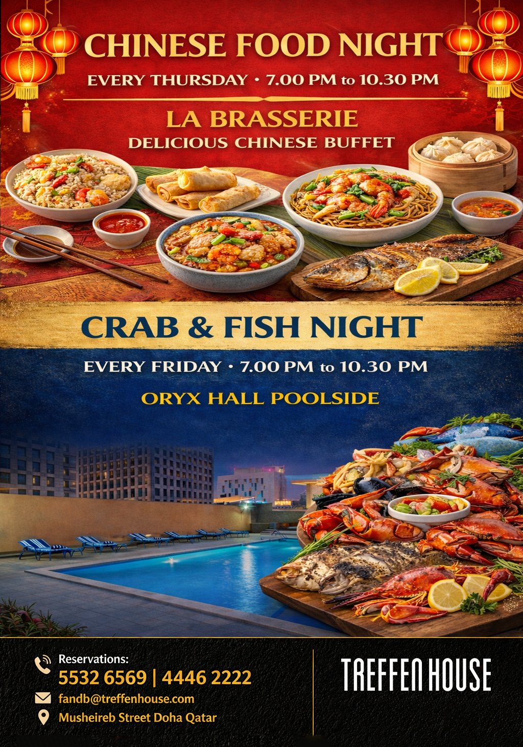 crab & fish night and chinese food 2026 NEW